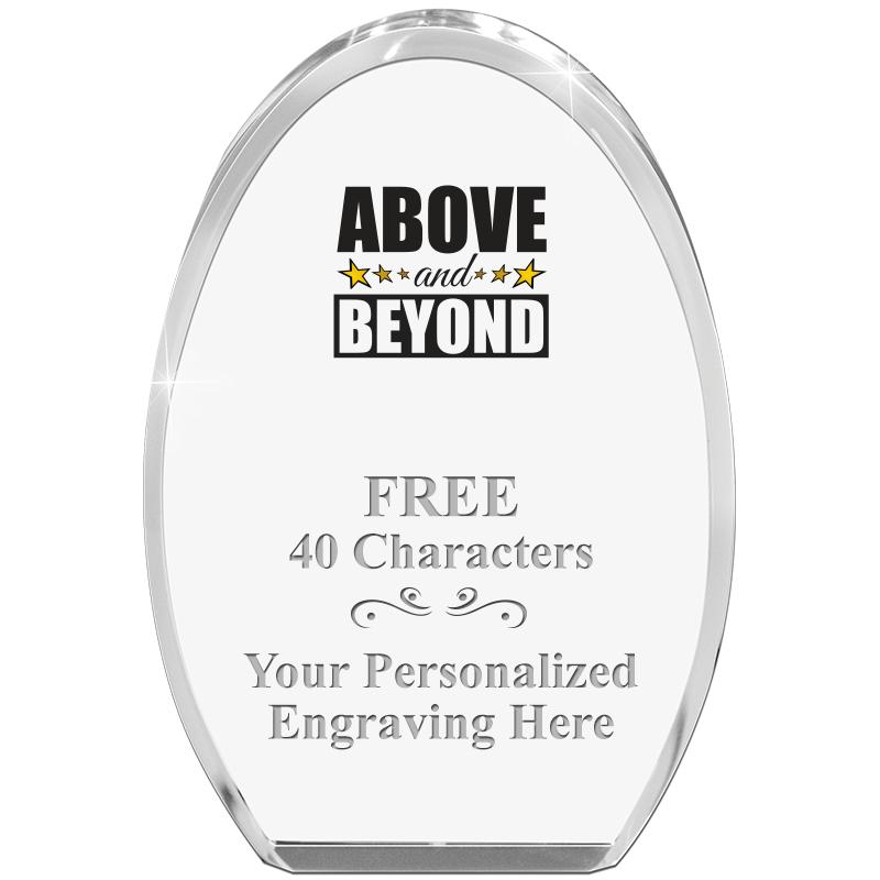 OVAL STANDING PAPERWEIGHT