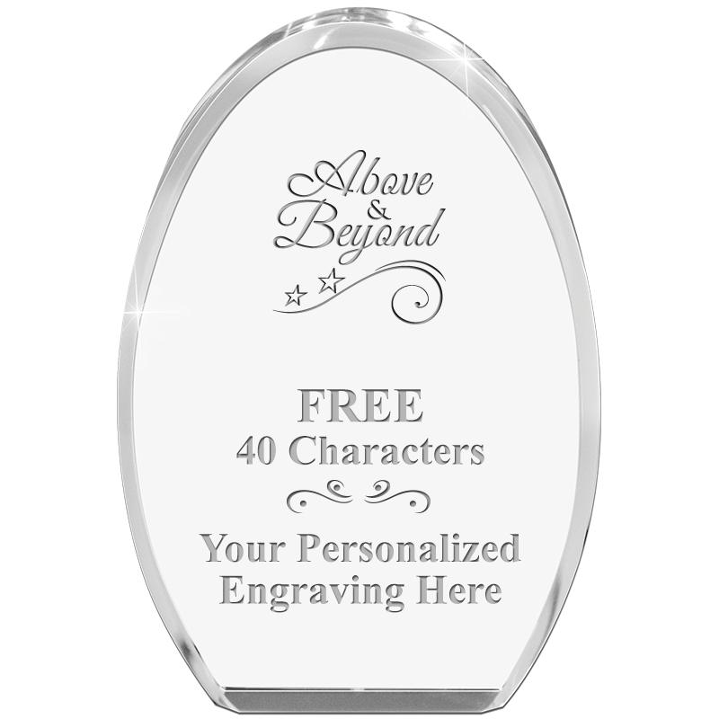 OVAL STANDING PAPERWEIGHT