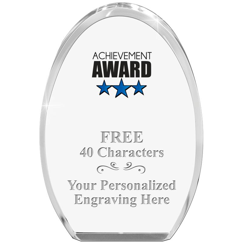 OVAL STANDING PAPERWEIGHT