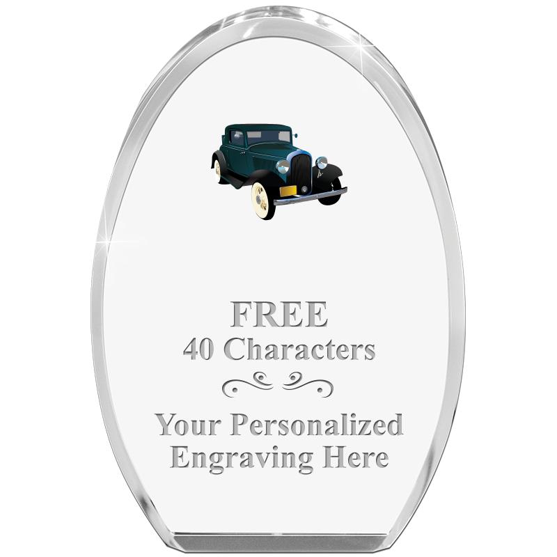 OVAL STANDING PAPERWEIGHT