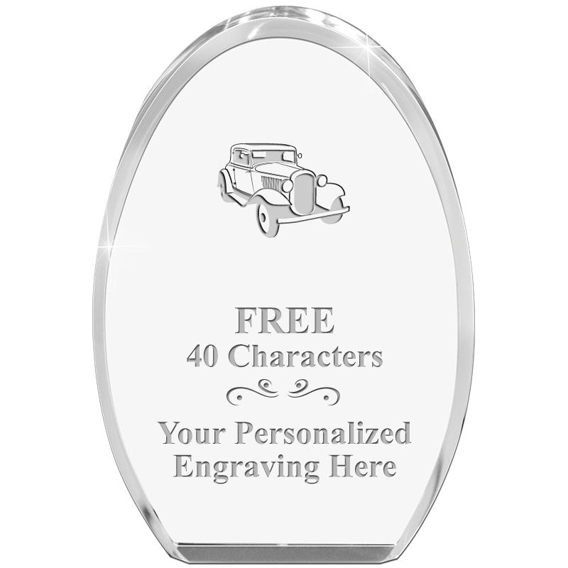 OVAL STANDING PAPERWEIGHT