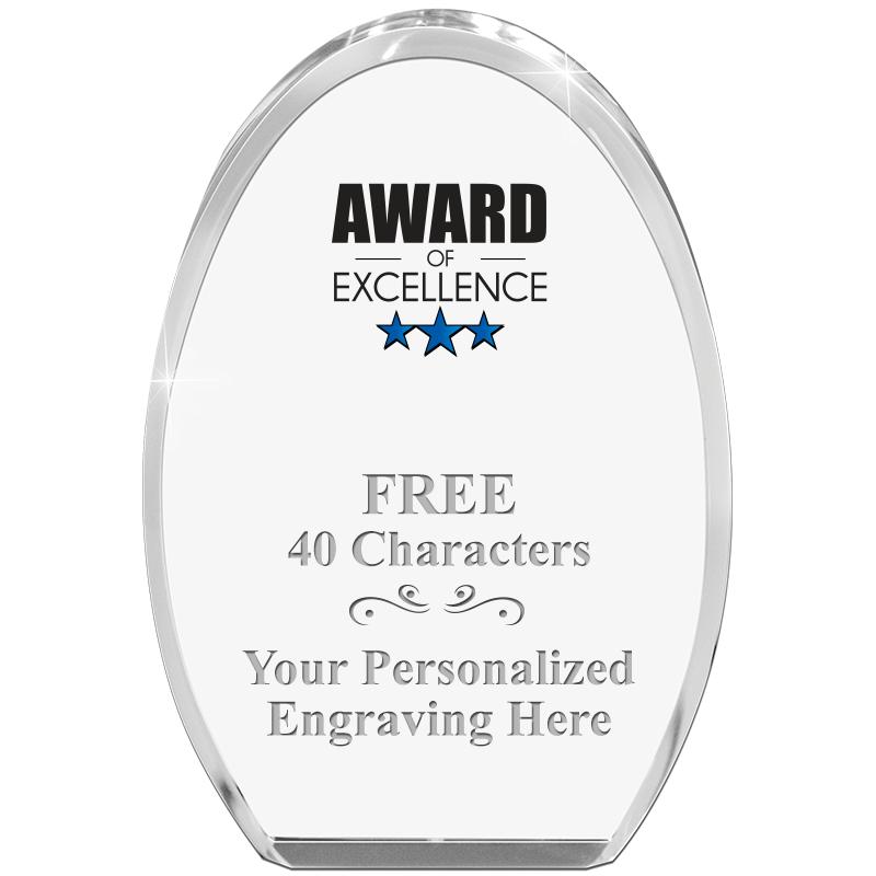 OVAL STANDING PAPERWEIGHT