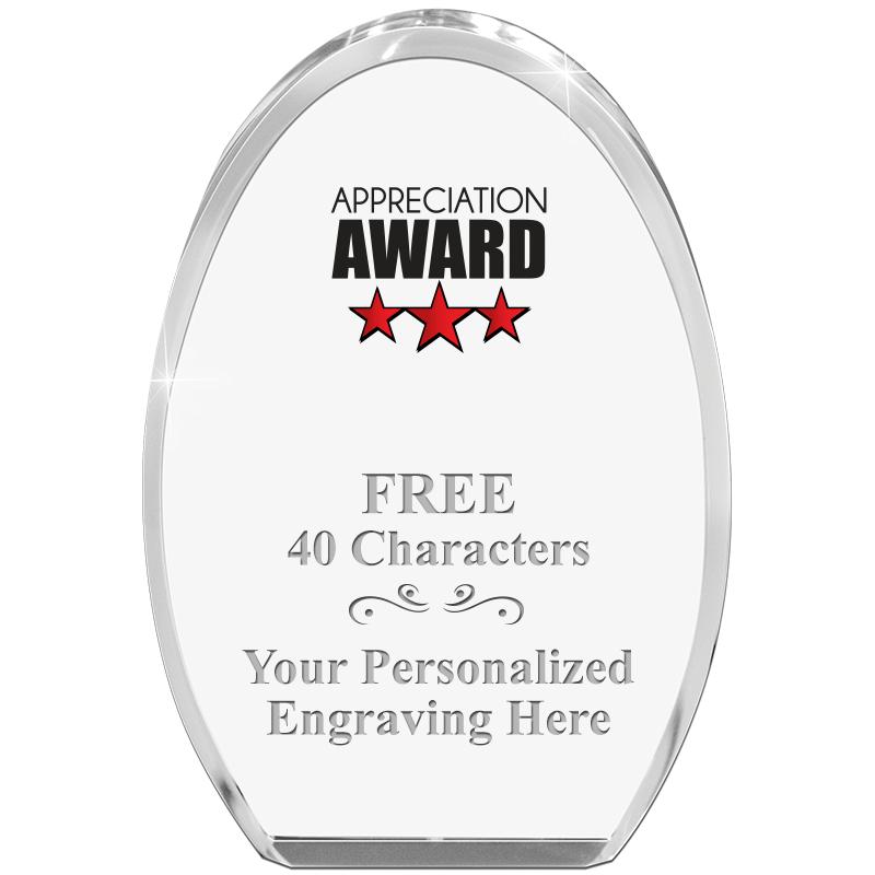 OVAL STANDING PAPERWEIGHT