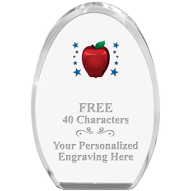 OVAL STANDING PAPERWEIGHT