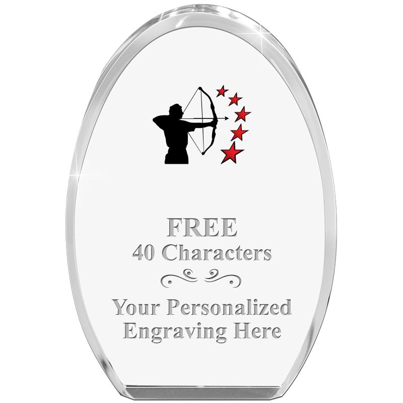 OVAL STANDING PAPERWEIGHT