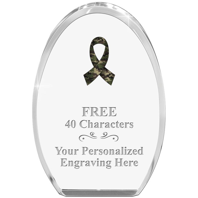 OVAL STANDING PAPERWEIGHT