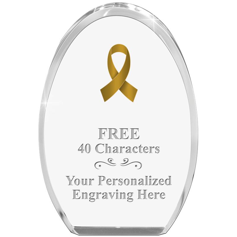 OVAL STANDING PAPERWEIGHT