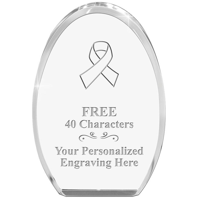 OVAL STANDING PAPERWEIGHT