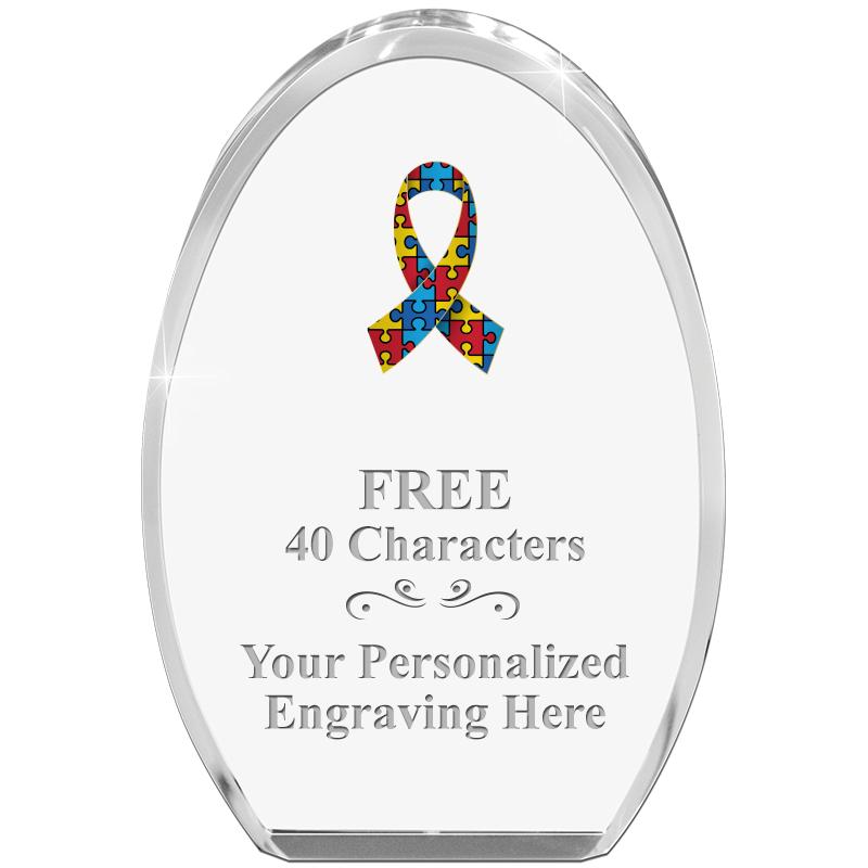 OVAL STANDING PAPERWEIGHT