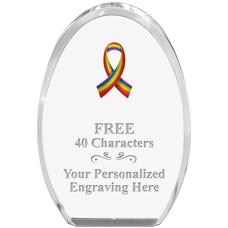 OVAL STANDING PAPERWEIGHT