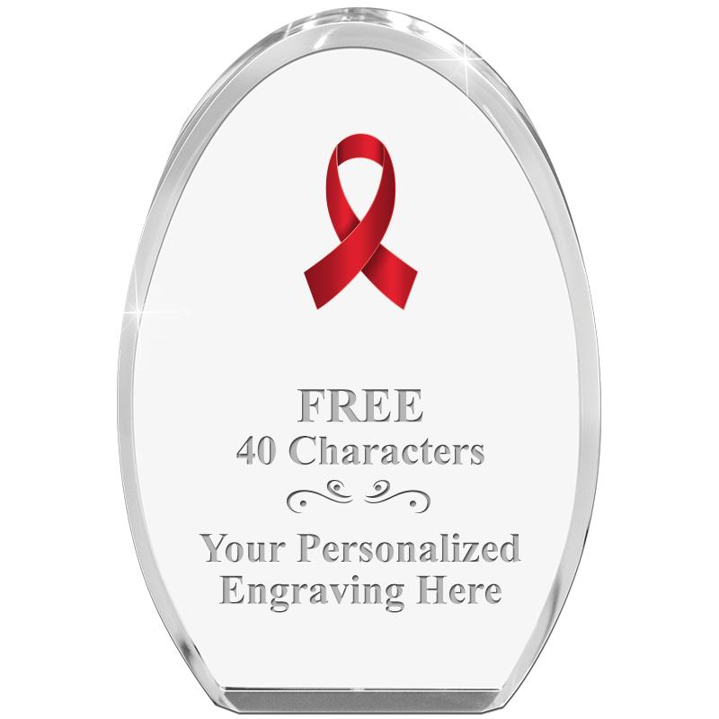 OVAL STANDING PAPERWEIGHT