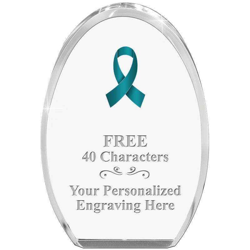 OVAL STANDING PAPERWEIGHT