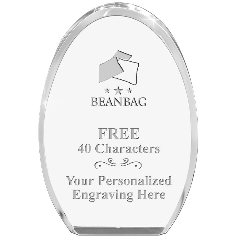 OVAL STANDING PAPERWEIGHT