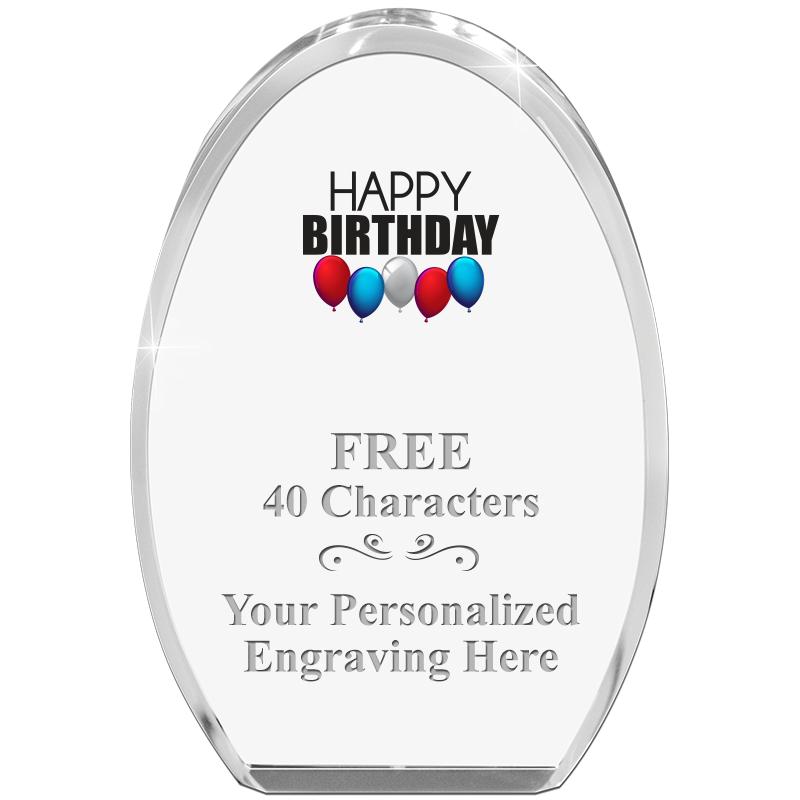 OVAL STANDING PAPERWEIGHT