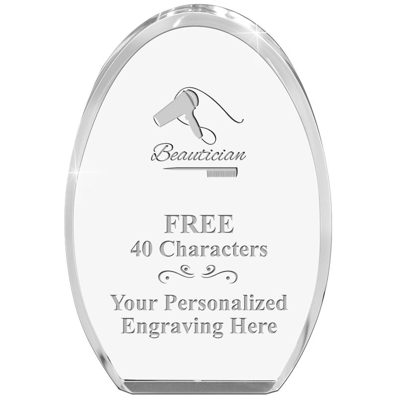 OVAL STANDING PAPERWEIGHT