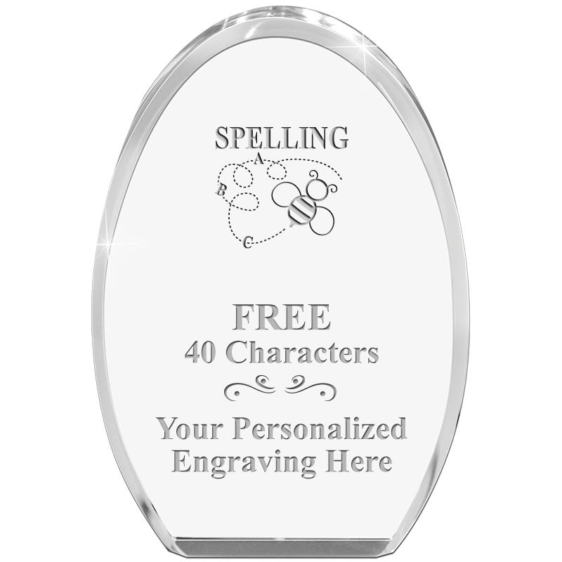 OVAL STANDING PAPERWEIGHT