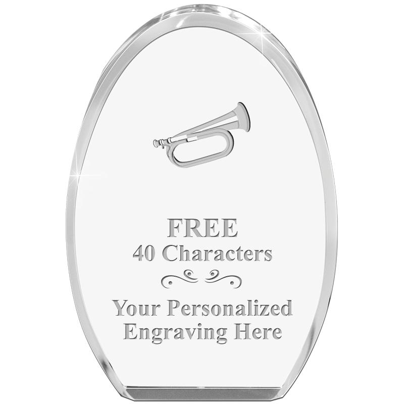 OVAL STANDING PAPERWEIGHT