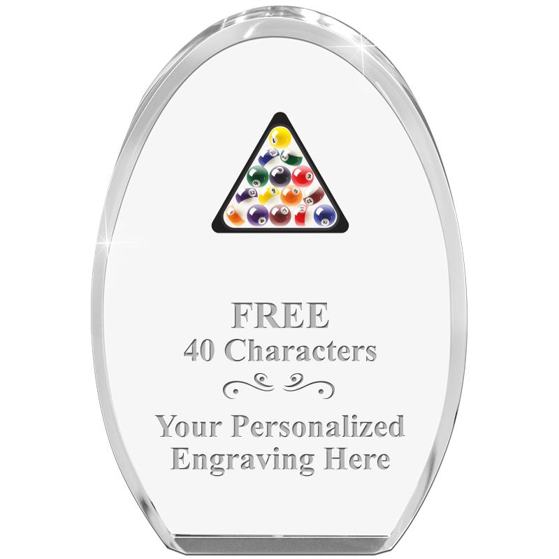 OVAL STANDING PAPERWEIGHT