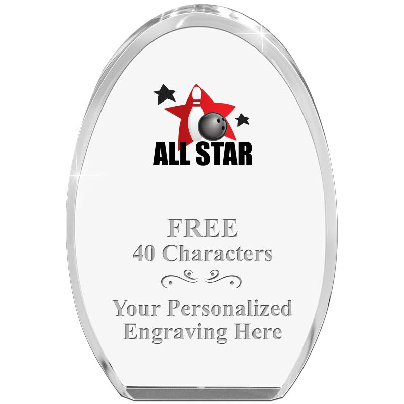 OVAL STANDING PAPERWEIGHT