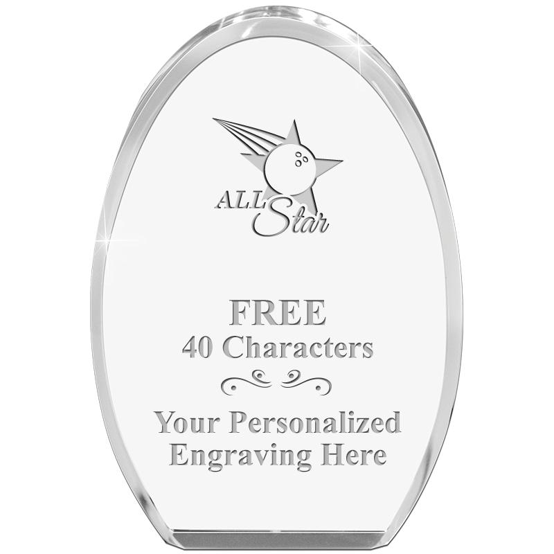 OVAL STANDING PAPERWEIGHT