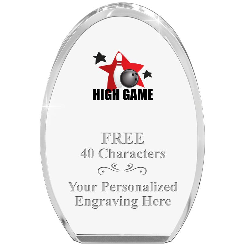 OVAL STANDING PAPERWEIGHT