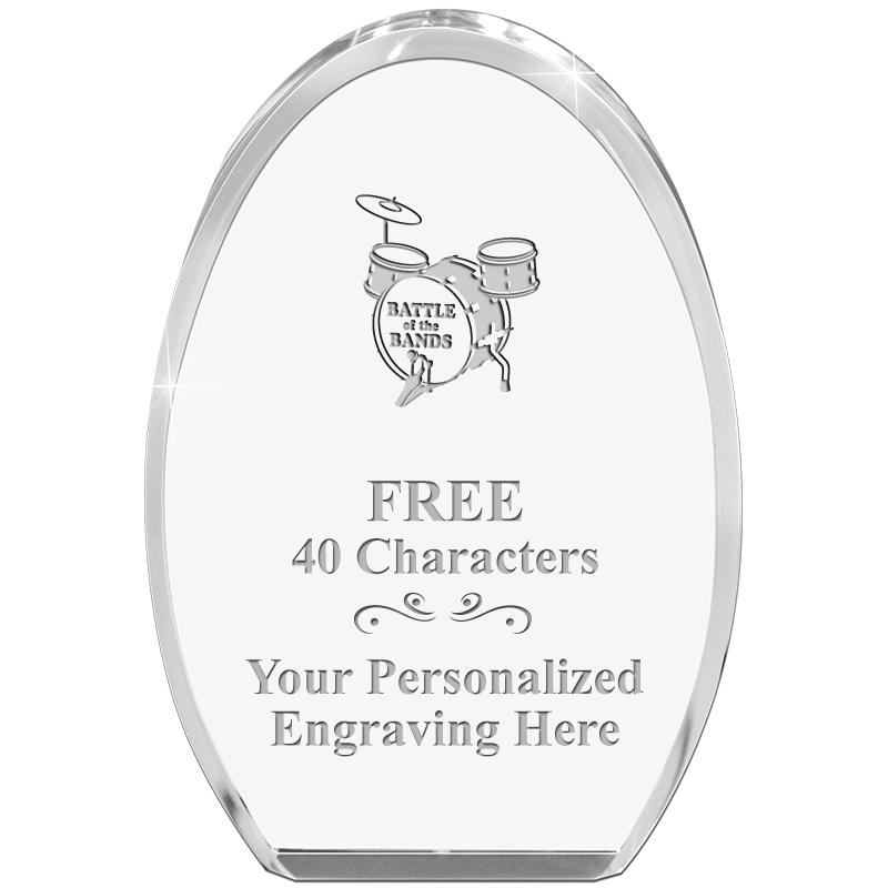 OVAL STANDING PAPERWEIGHT