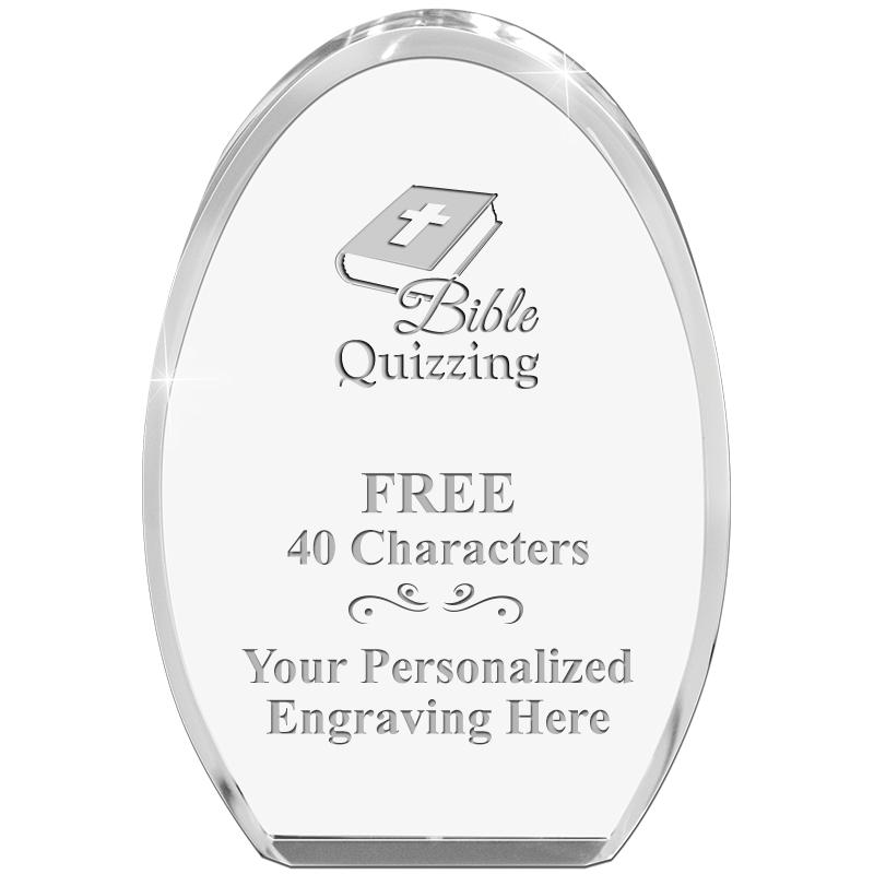 OVAL STANDING PAPERWEIGHT