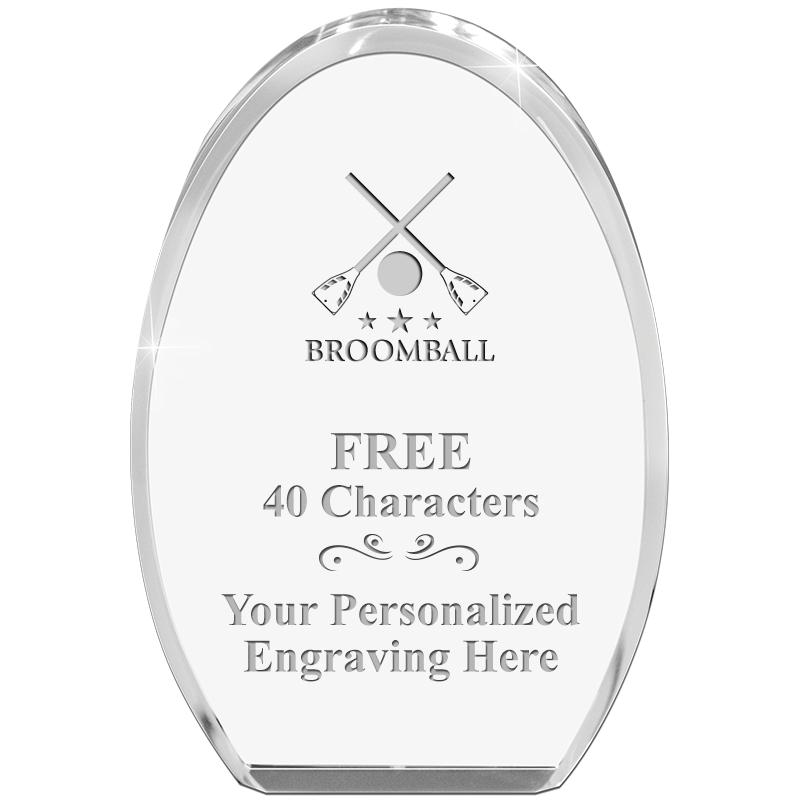 OVAL STANDING PAPERWEIGHT