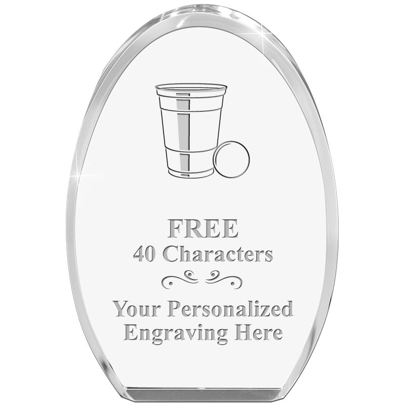 OVAL STANDING PAPERWEIGHT