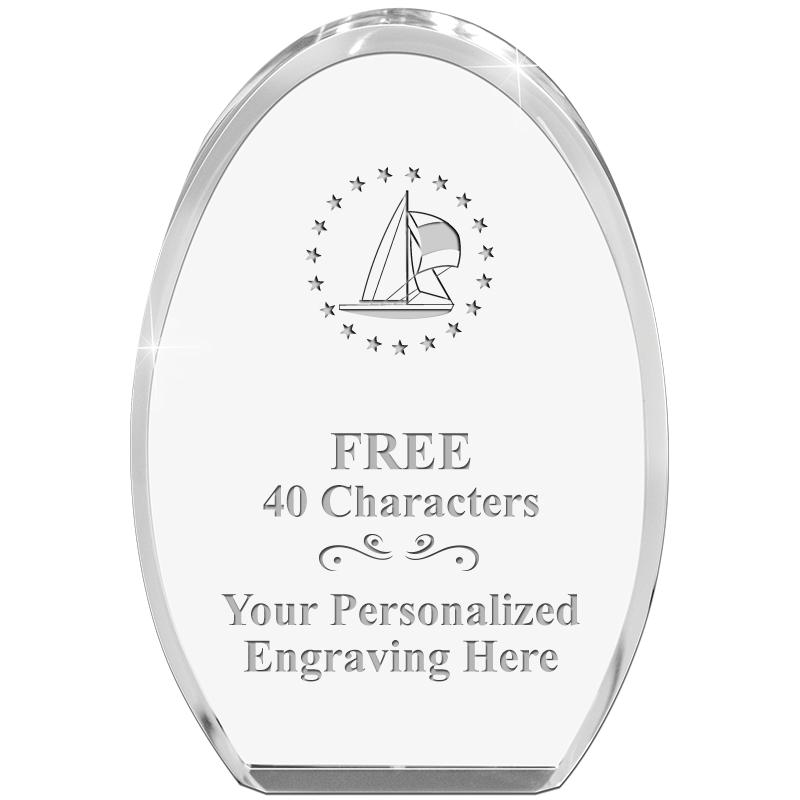 OVAL STANDING PAPERWEIGHT