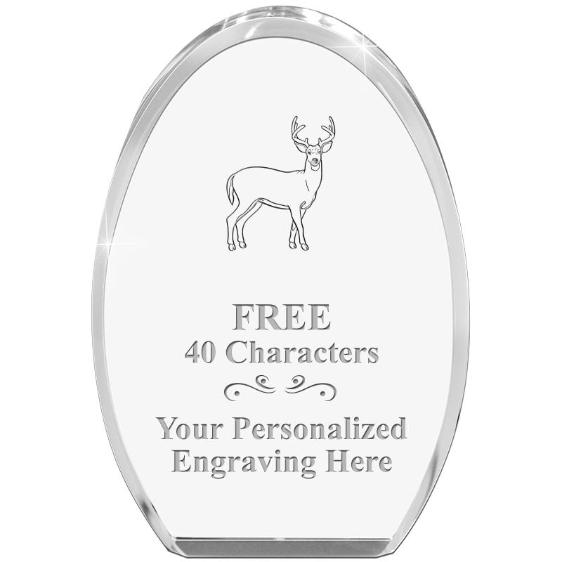 OVAL STANDING PAPERWEIGHT