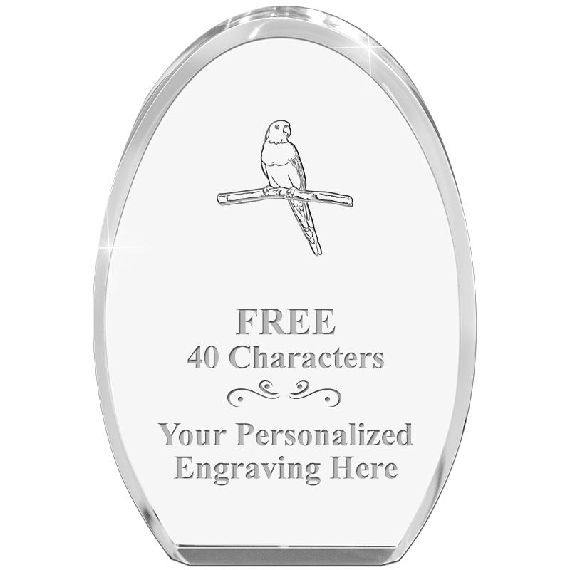 OVAL STANDING PAPERWEIGHT