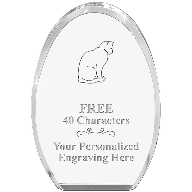 OVAL STANDING PAPERWEIGHT