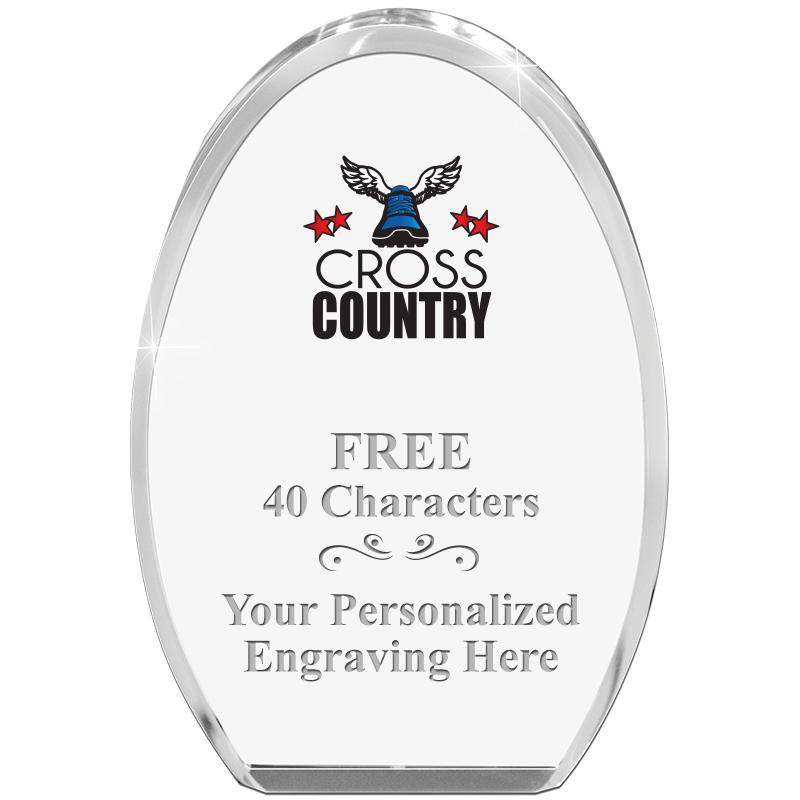 OVAL STANDING PAPERWEIGHT