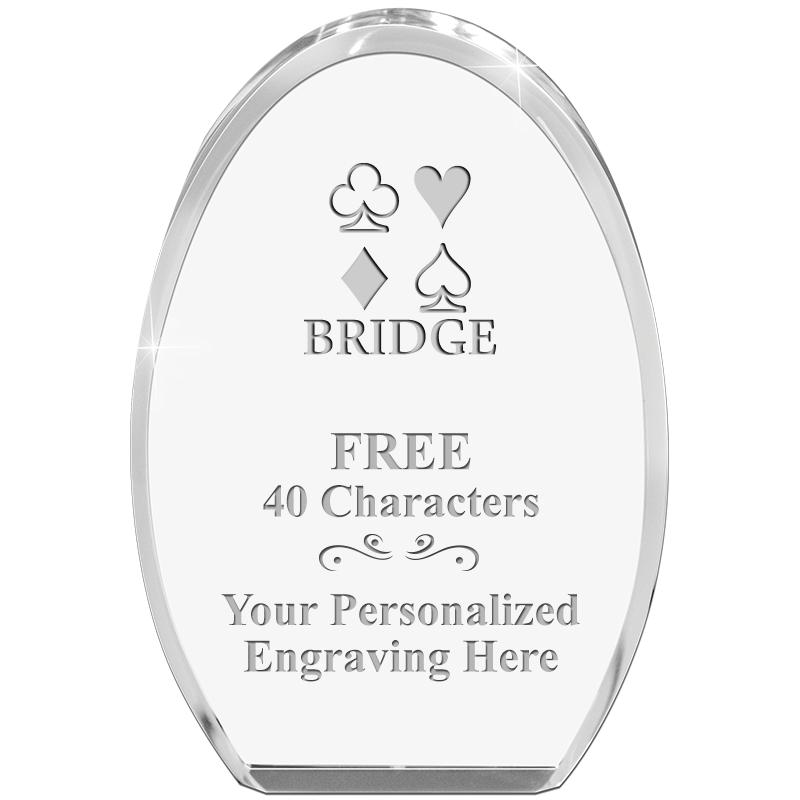 OVAL STANDING PAPERWEIGHT