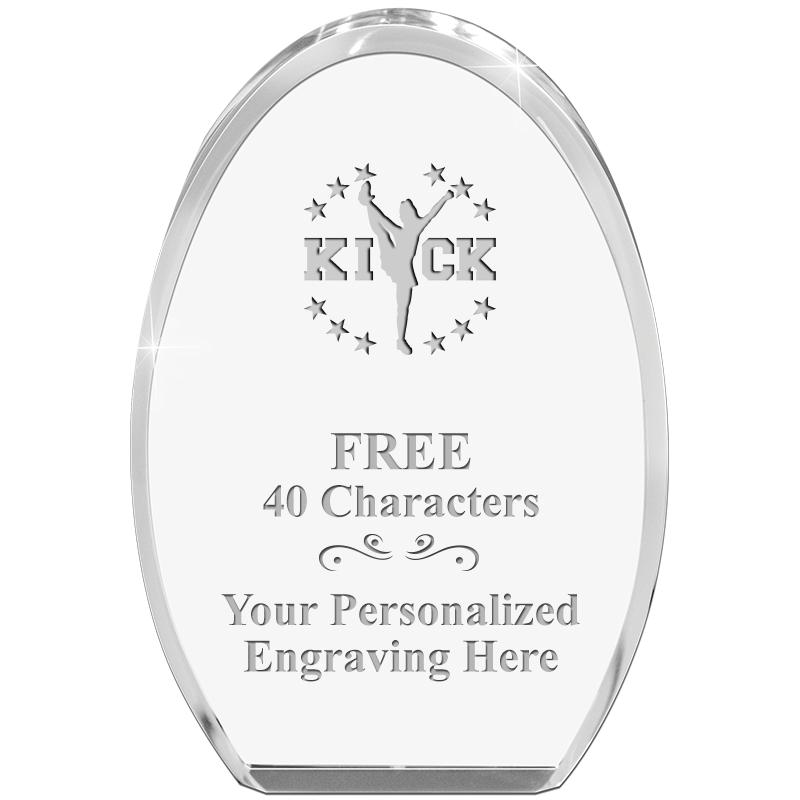 OVAL STANDING PAPERWEIGHT