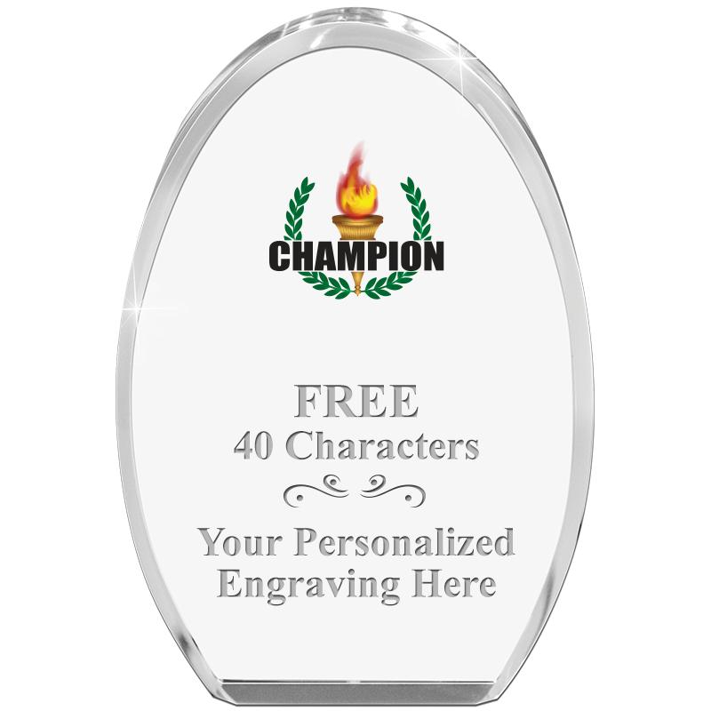 OVAL STANDING PAPERWEIGHT