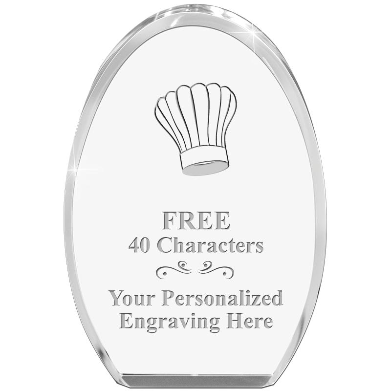 OVAL STANDING PAPERWEIGHT