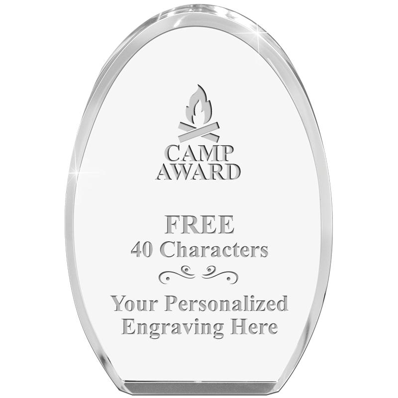 OVAL STANDING PAPERWEIGHT