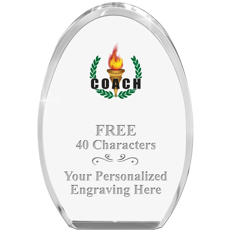 OVAL STANDING PAPERWEIGHT