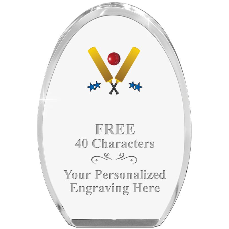 OVAL STANDING PAPERWEIGHT