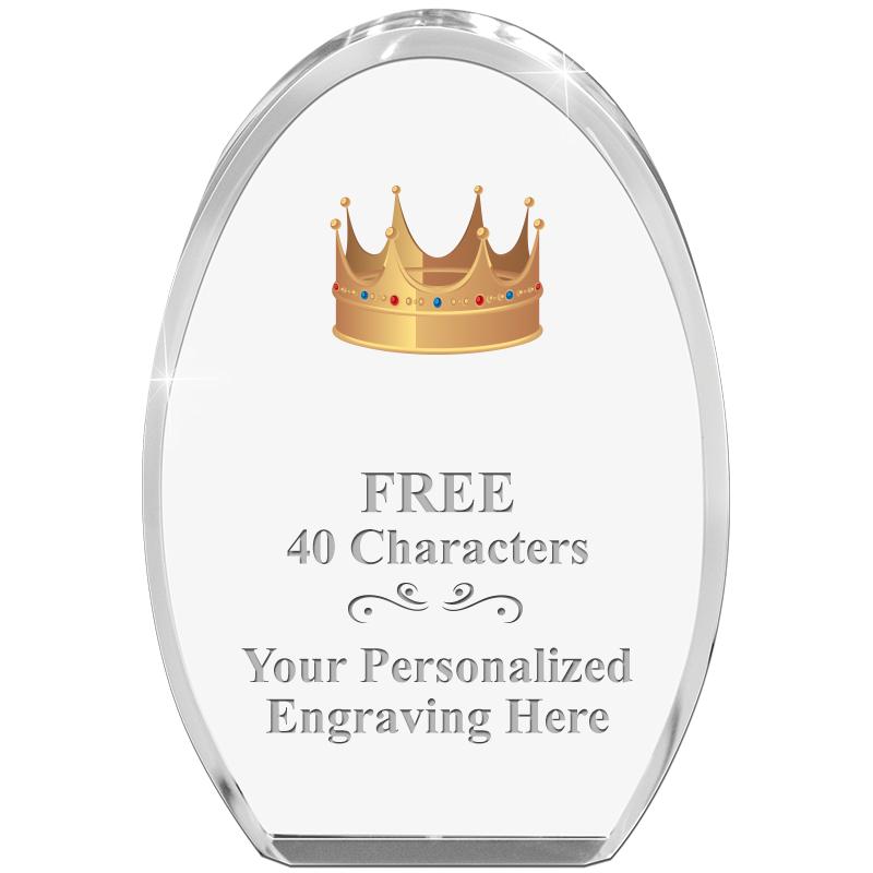 OVAL STANDING PAPERWEIGHT