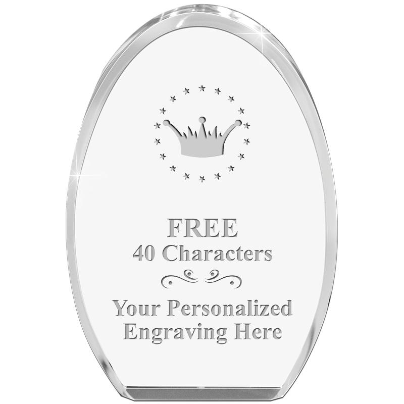 OVAL STANDING PAPERWEIGHT