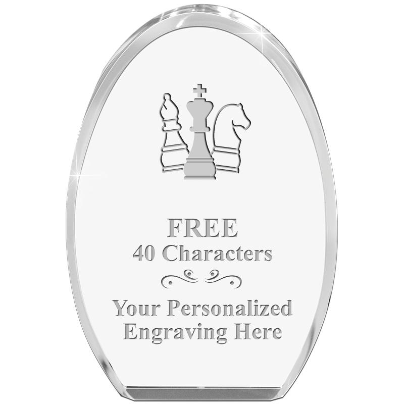 OVAL STANDING PAPERWEIGHT