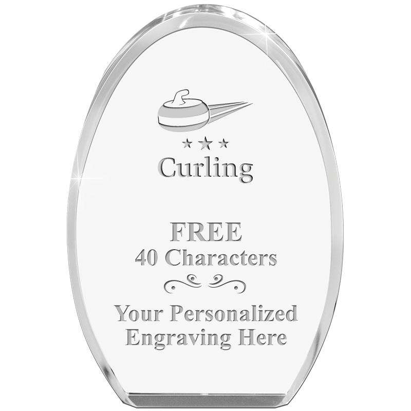 OVAL STANDING PAPERWEIGHT