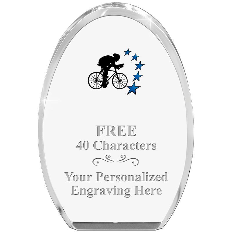 OVAL STANDING PAPERWEIGHT