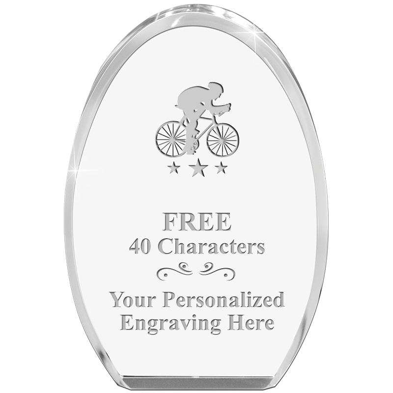 OVAL STANDING PAPERWEIGHT