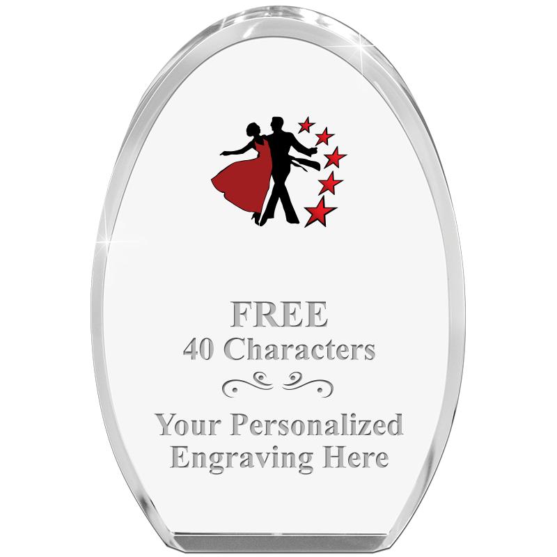 OVAL STANDING PAPERWEIGHT