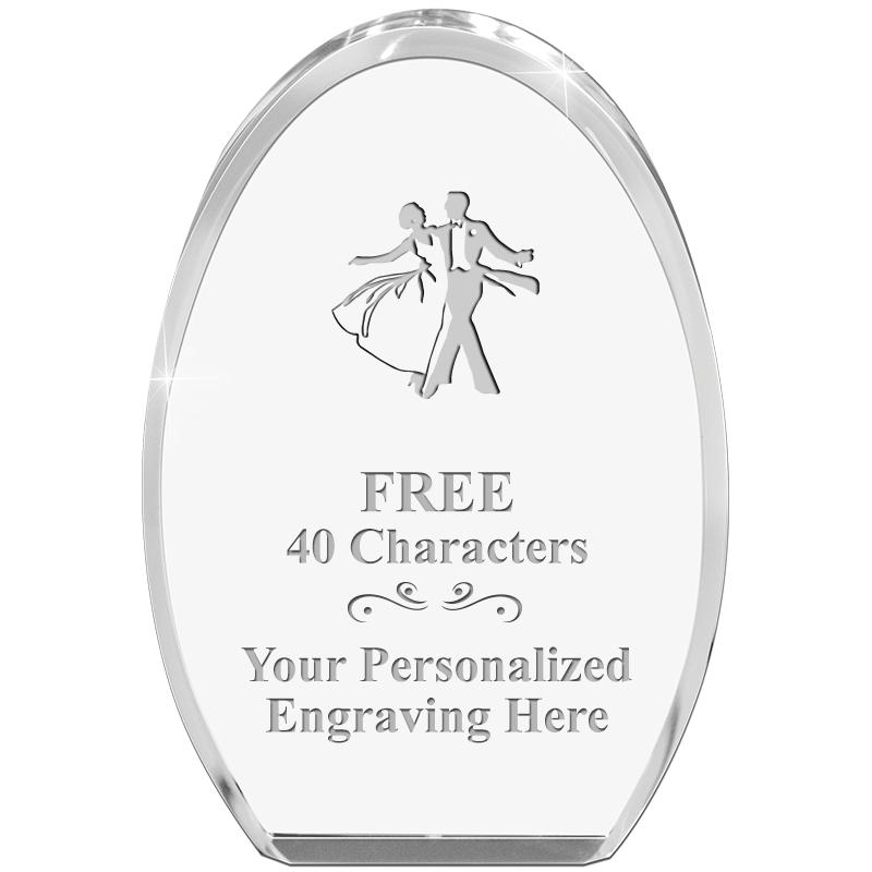 OVAL STANDING PAPERWEIGHT