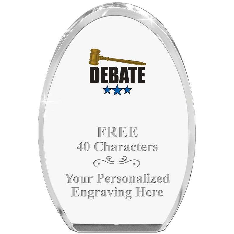 OVAL STANDING PAPERWEIGHT